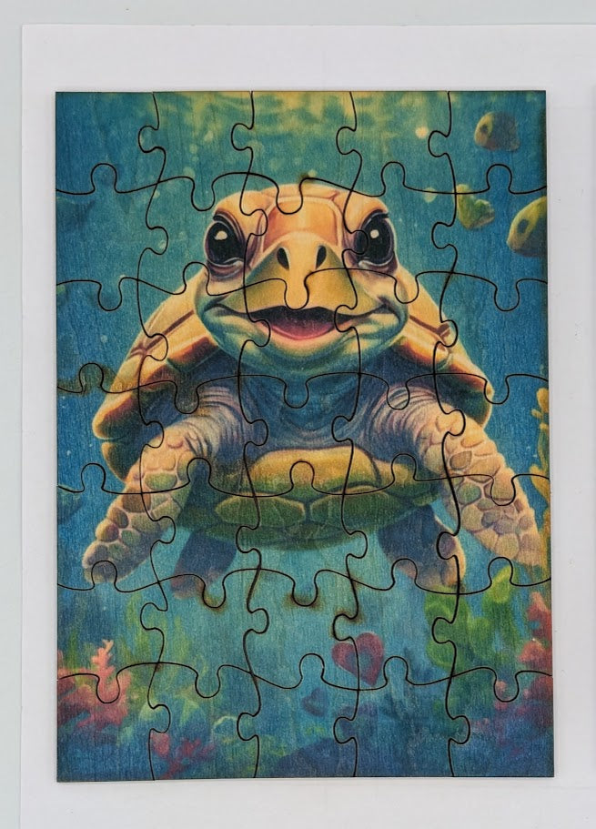Cute Turtle 5"x7" 35 pc Puzzle