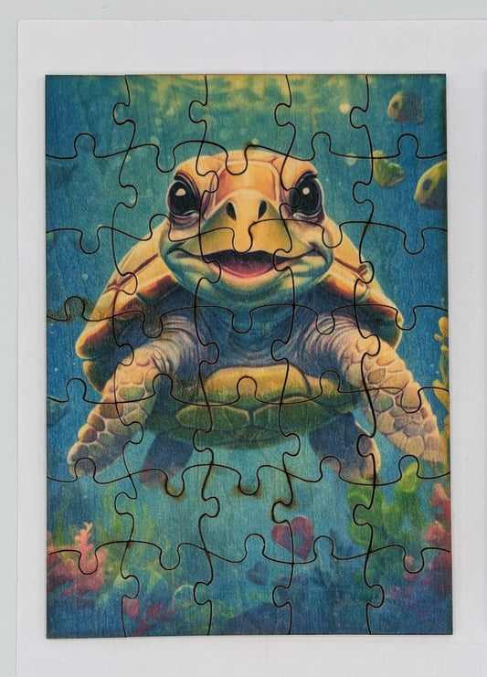 Cute Turtle 5"x7" 35 pc Puzzle