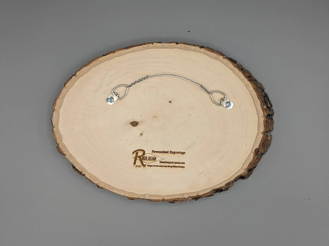 Custom Family History Tree Laser Engraved Small Oval